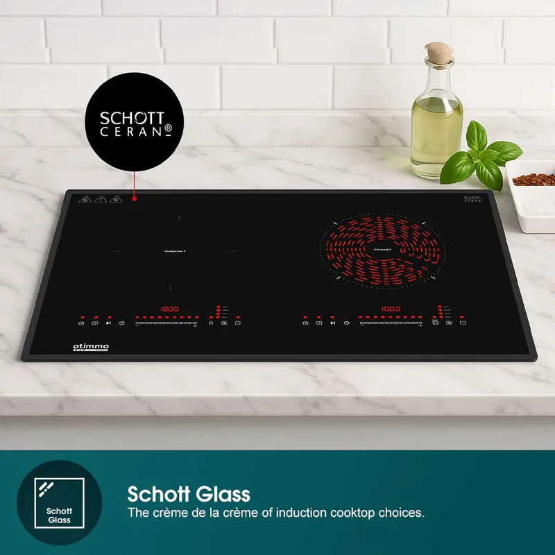 EuropAce EIV7732VBK 7 Series 73cm Hybrid Hob