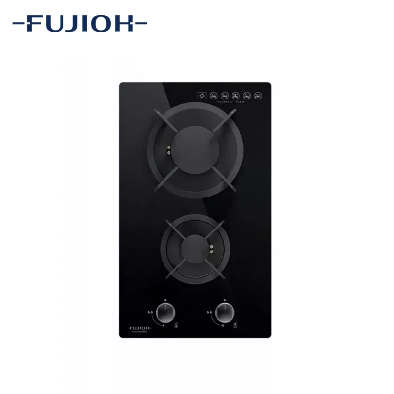Fujioh FH-GS2525-SVGL Domino Glass Gas Hob (2 Burner)