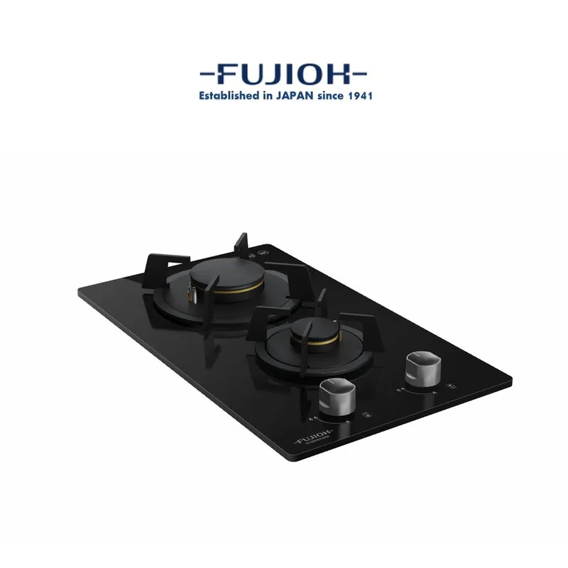 Fujioh FH-GS2525-SVGL Domino Glass Gas Hob (2 Burner)