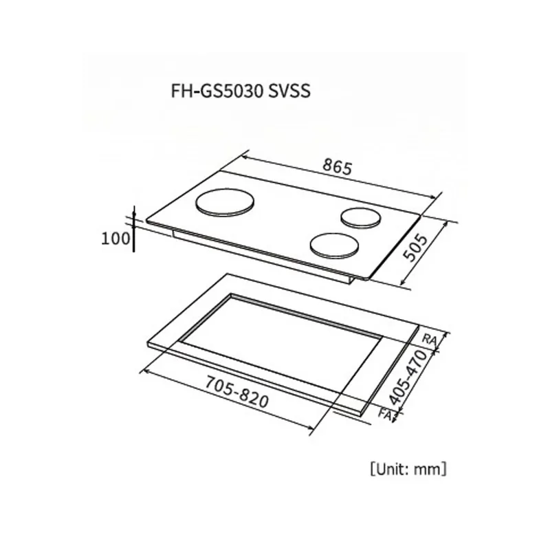 Fujioh FH-GS5030-SVSS Stainless Steel Cooker Hob