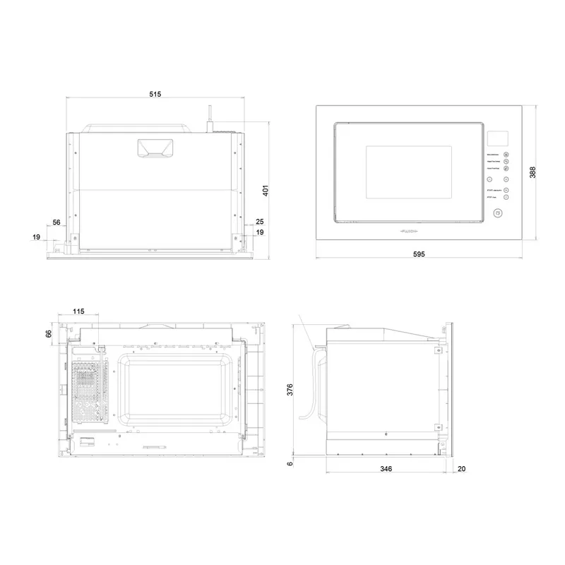 Fujioh FV-MW51 Built-in Microwave Oven