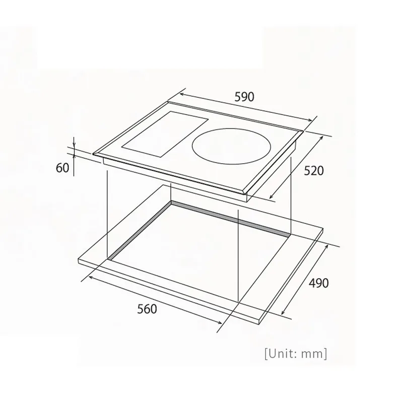 Fujioh H-ID3530 Flex Zone Induction Hob