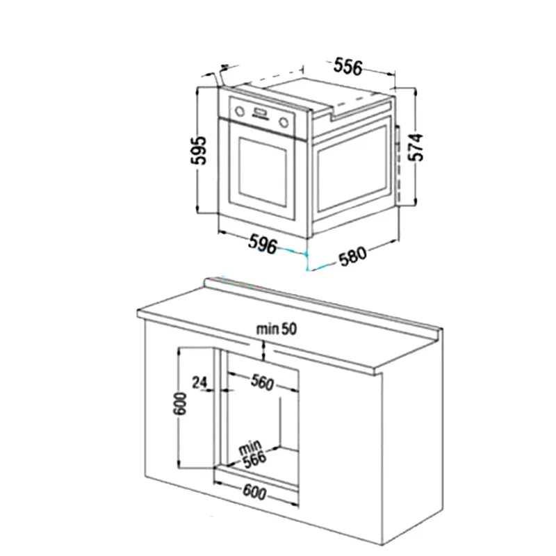 Hafele Hydro Clean Built-in Oven