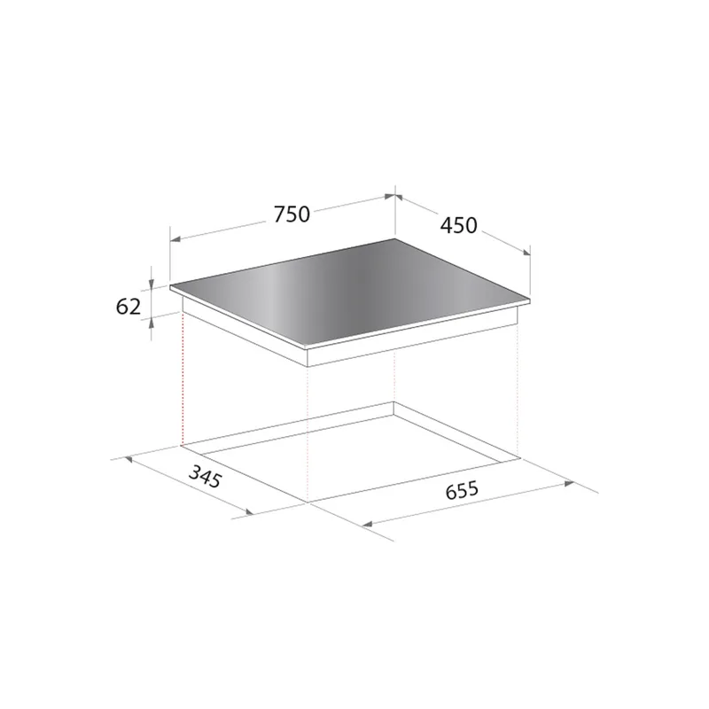 Mayer MM75IH 75cm 2-Zone Induction Hob
