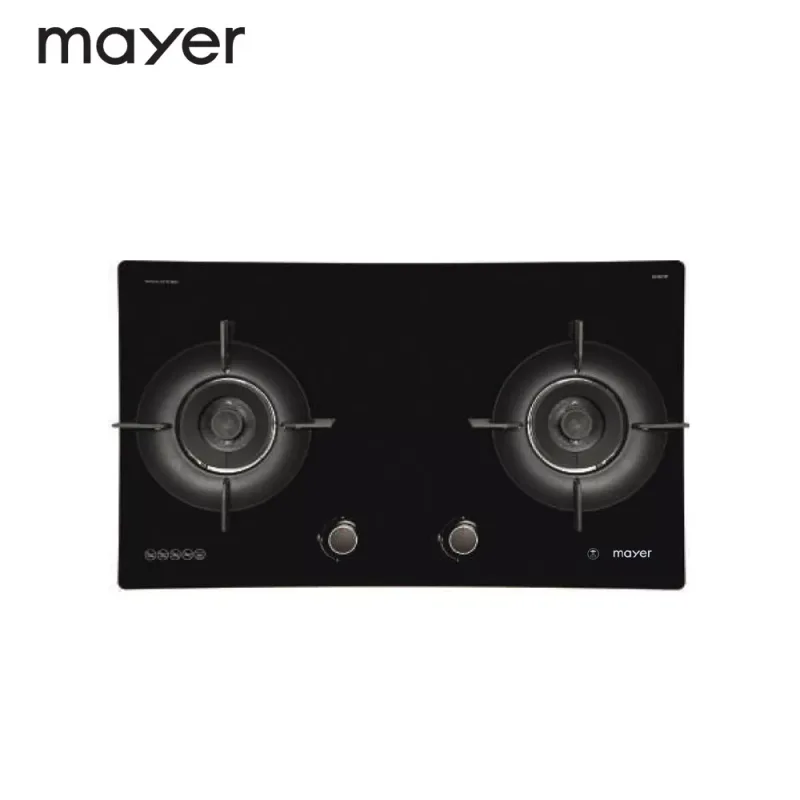 Mayer MMGH792HE 76cm 2 Burner Glass Gas Hob