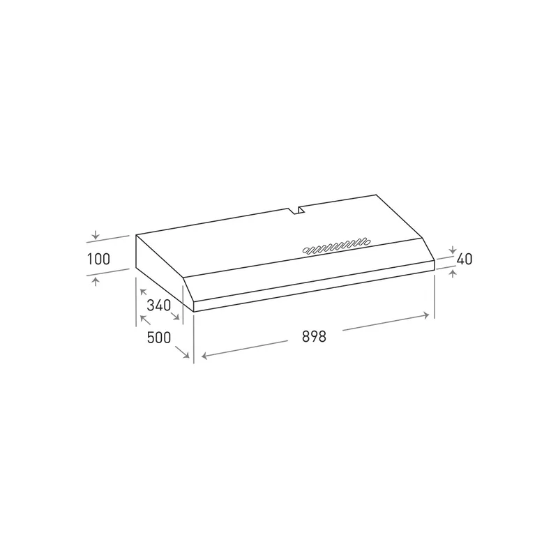 Mayer MMSL901SM 90cm Slimline Hood