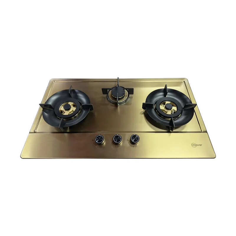 Mayer MMSS8888I-GD 86cm 2 Burner Glass Gas Hob (Gold)