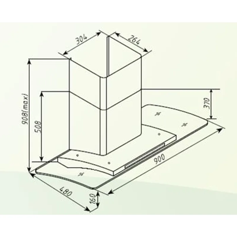 Rinnai RH-C209-GCR Chimney Hood
