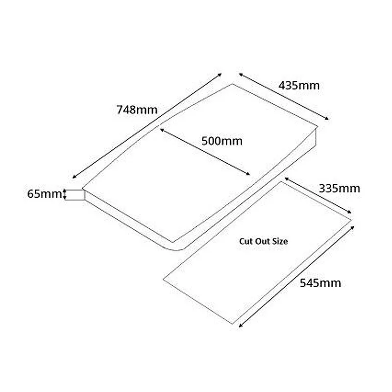Tecno MINI-2SV 70cm 2-Burner Stainless Steel Cooker Hob