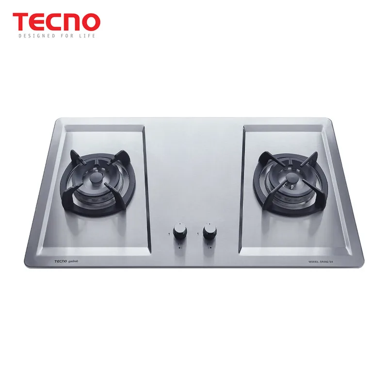 Tecno SR-882SV 90cm Stainless Steel Cooker Hob with Inferno Wok Burner