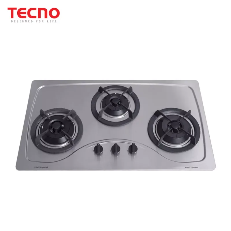 Tecno SR98SV 3-Burner 90cm Stainless Steel Cooker Hob