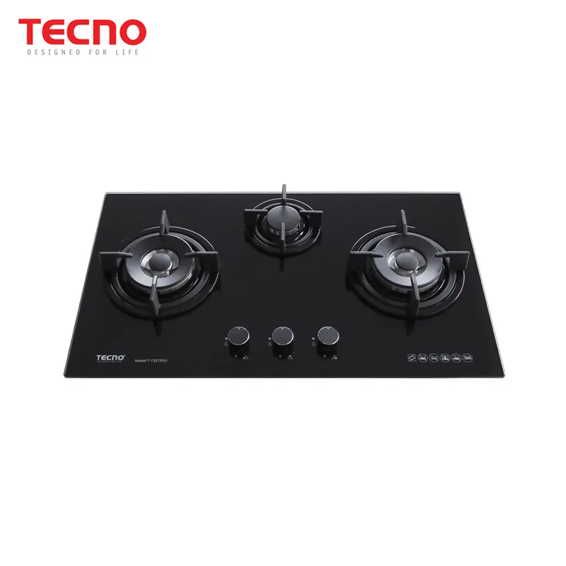 Tecno T-733TRSV 3-Burner 76cm Glass Hob