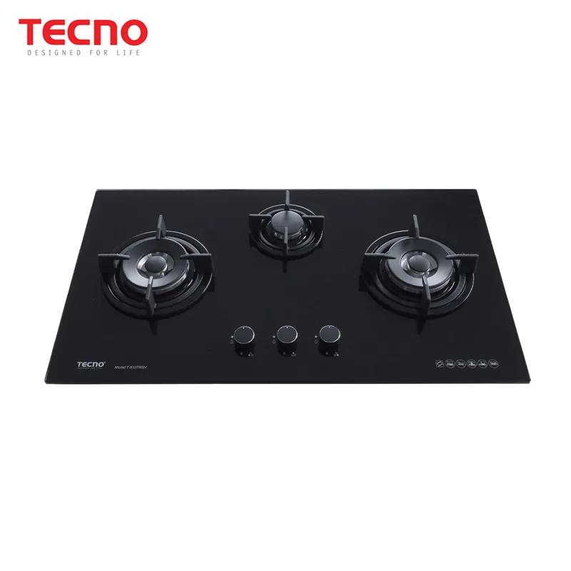Tecno T-833TRSV 86cm 3-Burner Glass Hob