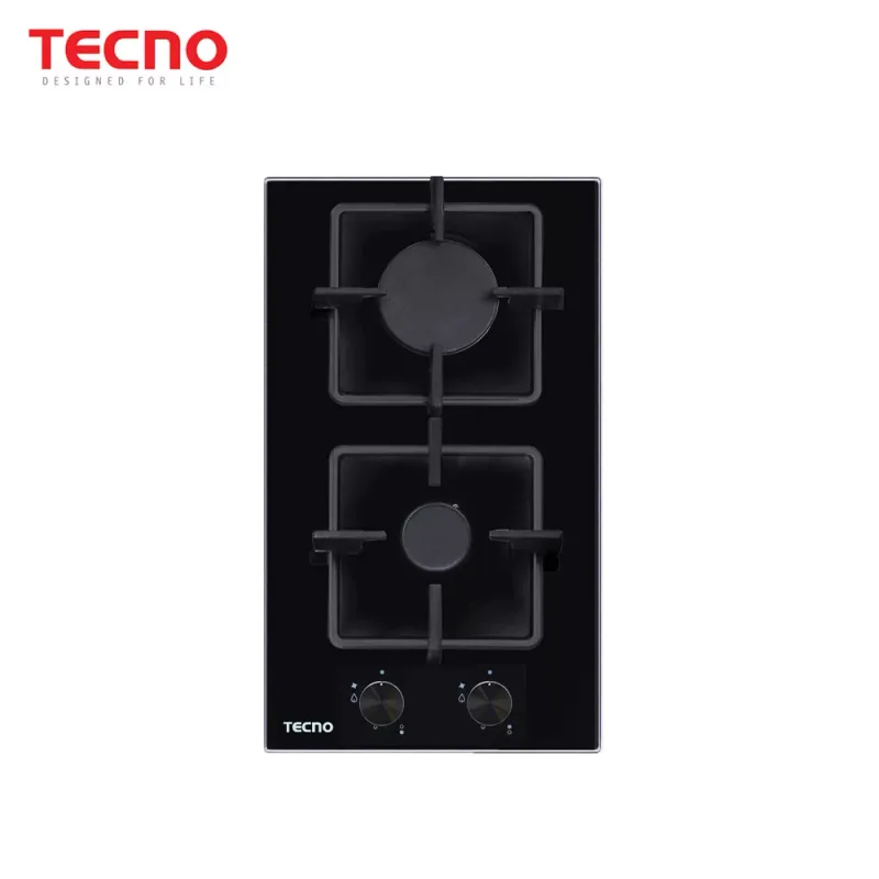 Tecno TA-312SRSV 2-Burner 30cm Tempered Glass Domino Cooker Hob