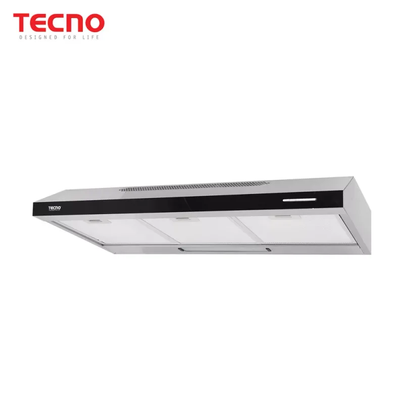 Tecno TH-931-3M Slim Hood with 3-Motor Design and Black Acrylic Panel