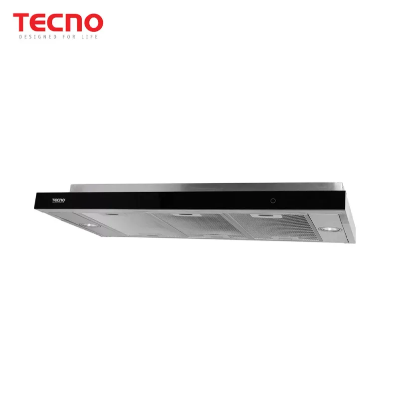 Tecno TH-989TC3 Slim Line Cooker Hood with 3-Motor Design and LED Touch Controls
