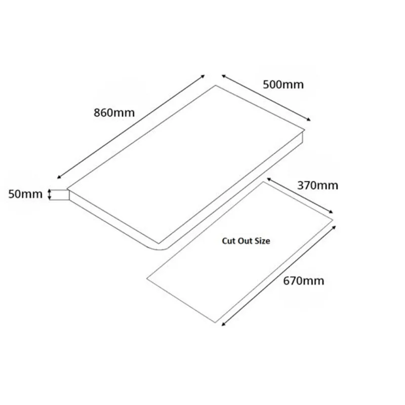 Tecno TS-8633TRSV 3-Burner Stainless Steel Cooker Hob
