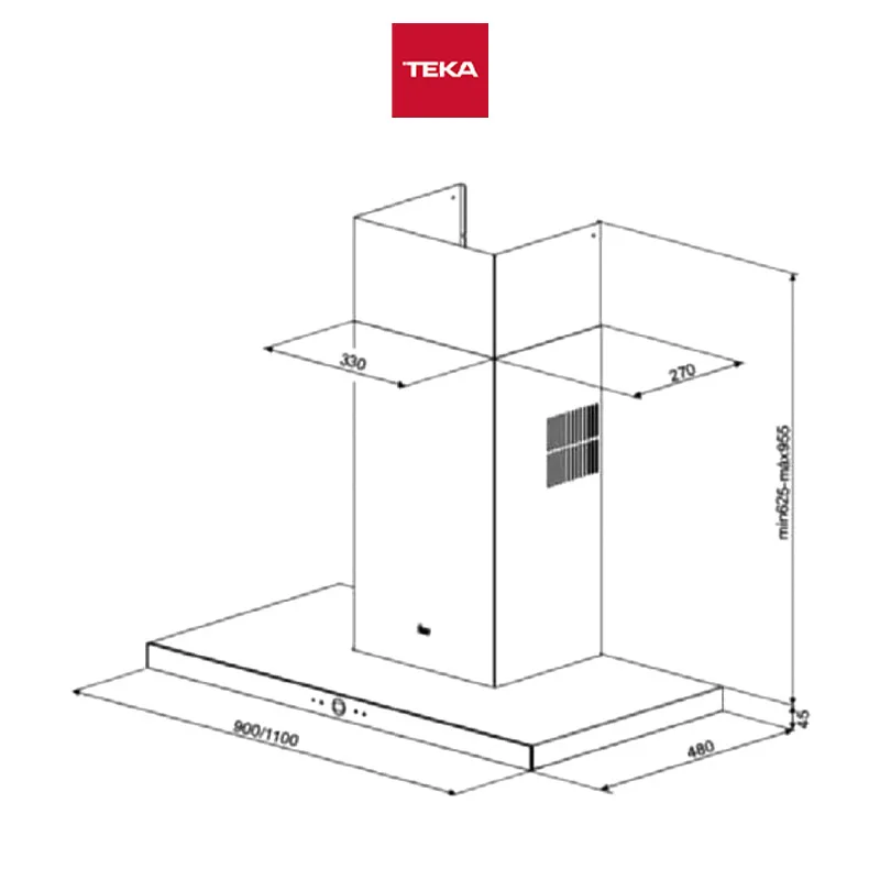 Teka DLH-1185-T 110cm Chimney Hood