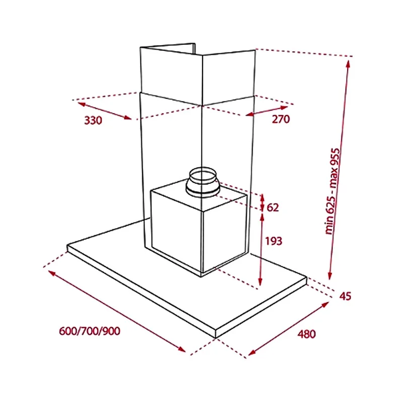 Teka DSJ-680 60cm Chimney Hood
