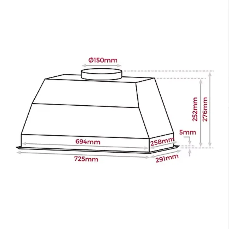 Teka GFX 72 70cm Built-in Hood
