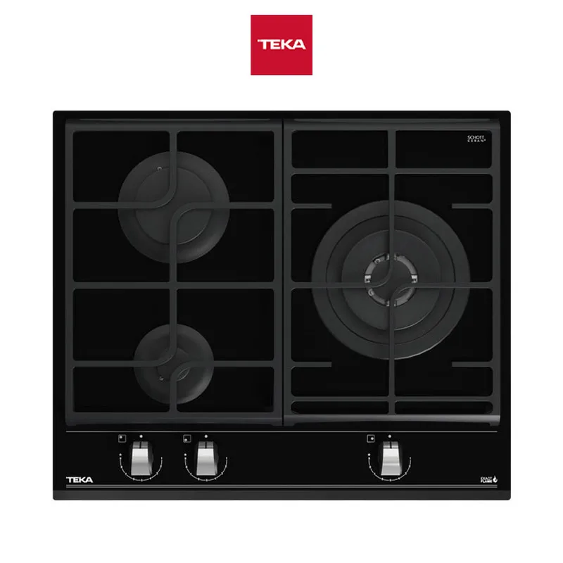 Teka GZC-63310 60cm 3-Burner Glass Gas Hob
