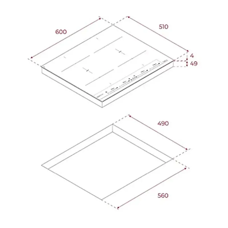 Teka IBF 64-G1 60cm Induction Hob — Infinity G1 Series