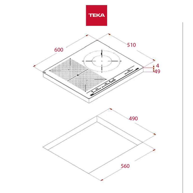Teka IZF-65320-MSP-BK 60cm Induction Hob