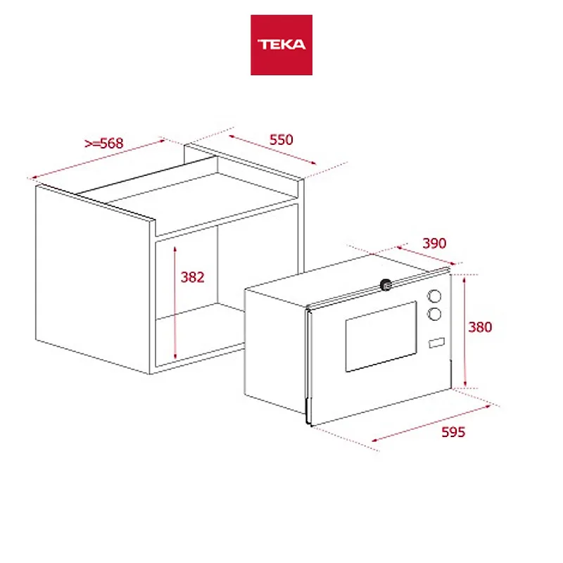 Teka ML-825-TFL 25L Built-in Microwave with Grill