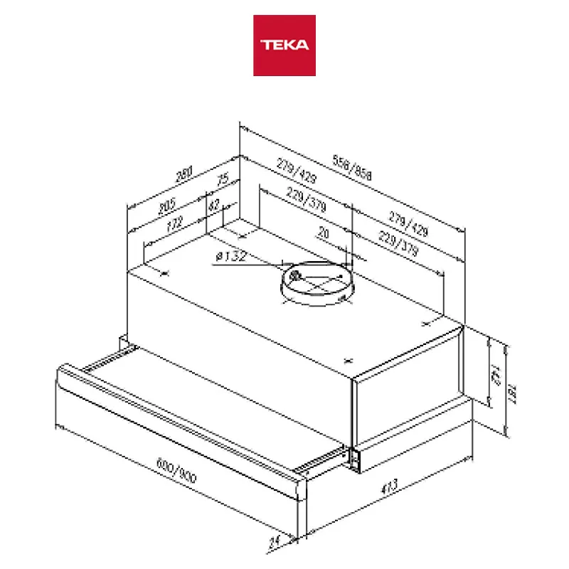 Teka TL-9310 90cm Telescopic Hood