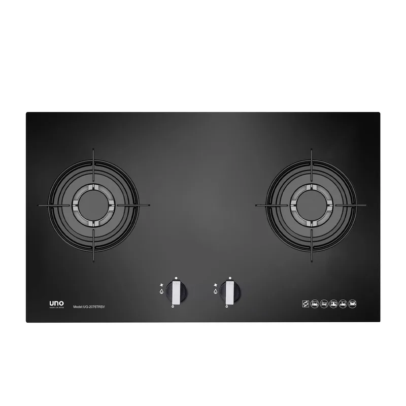 Uno UG2076TRSV 76cm 2-Burner Glass Hob