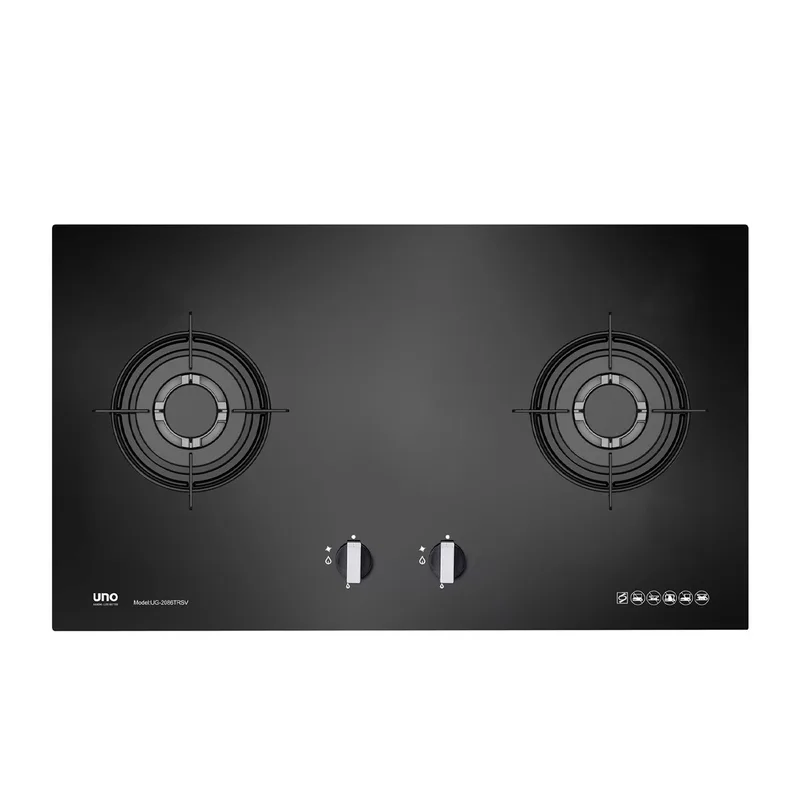 Uno UG2086TRSV 86cm 2-Burner Glass Hob