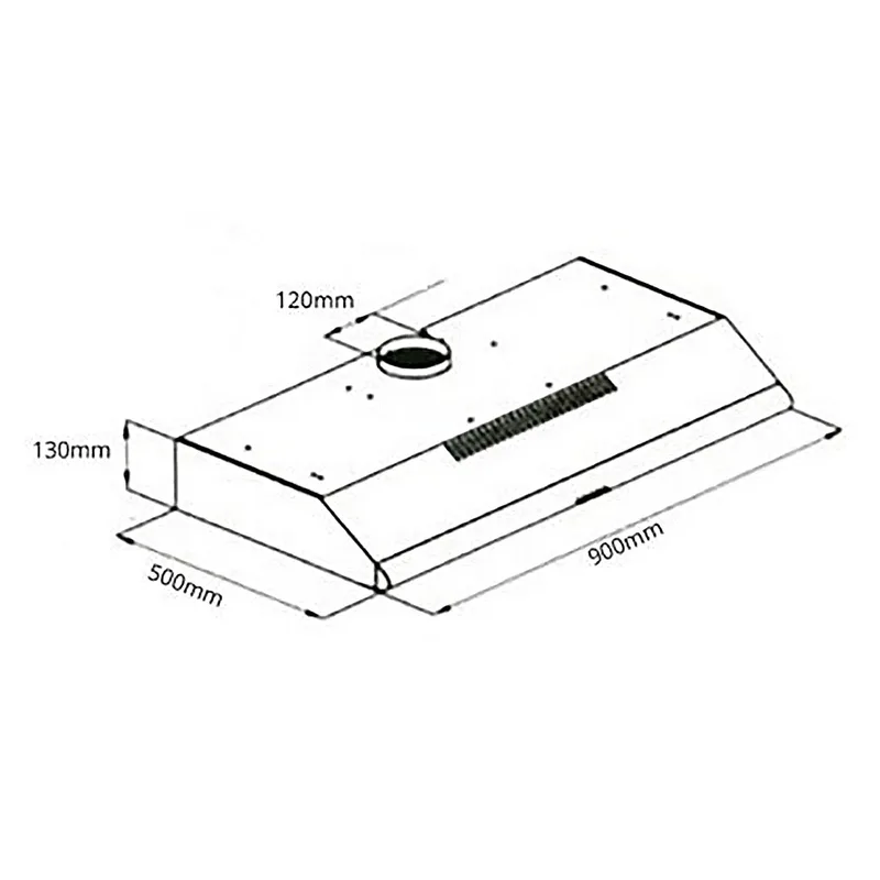 UNO UP1090 90cm Slim Line Hood