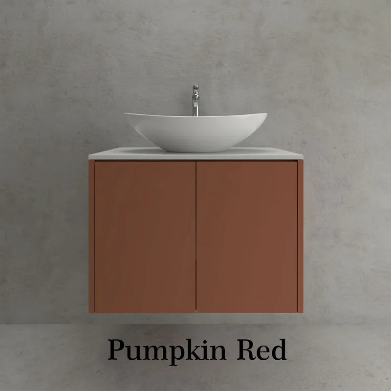 1006 Customized Aluminum Basin Cabinet (Pumpkin Red)
