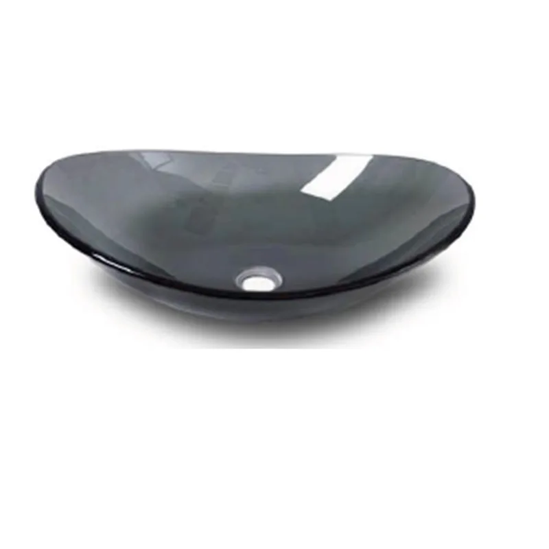 135B Glass Basin Transparent Black