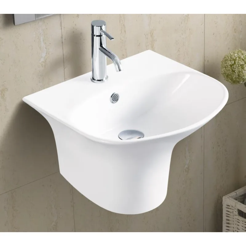 5100C Wall-Mounted Ceramic Basin