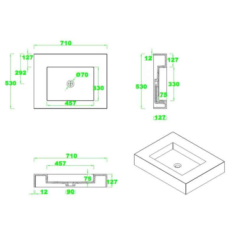 A16 Counter-Top Basin