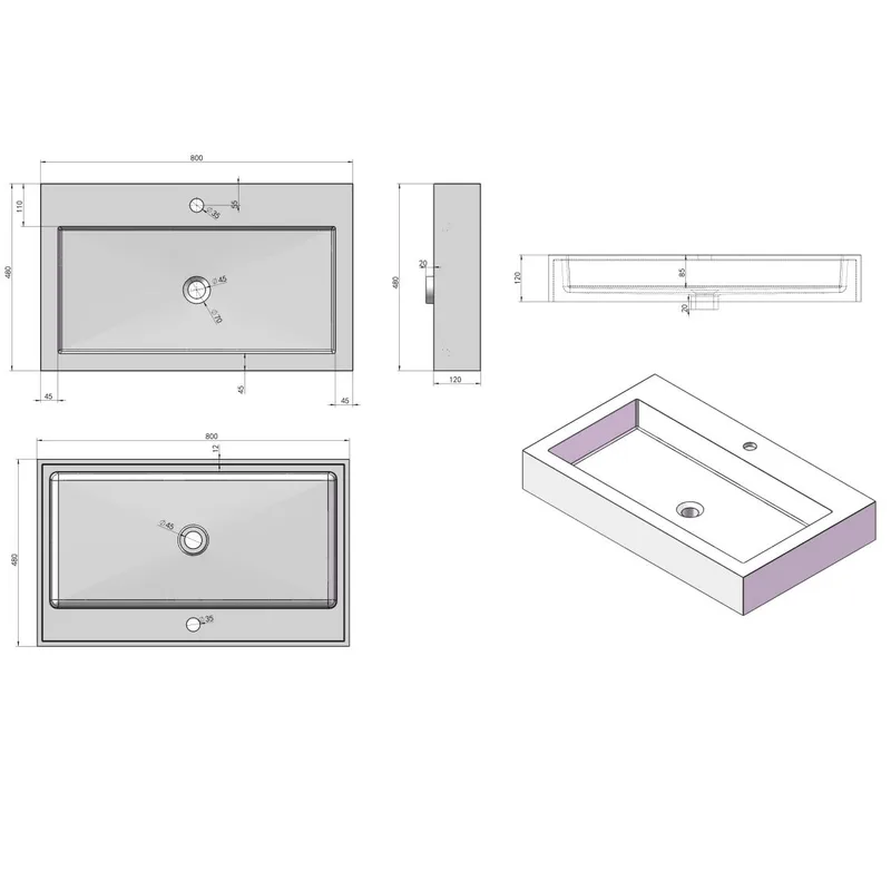 A3 Counter-Top Basin