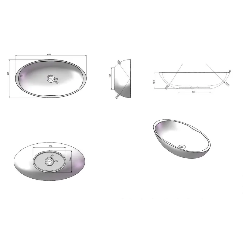 A30 Counter Top Basin