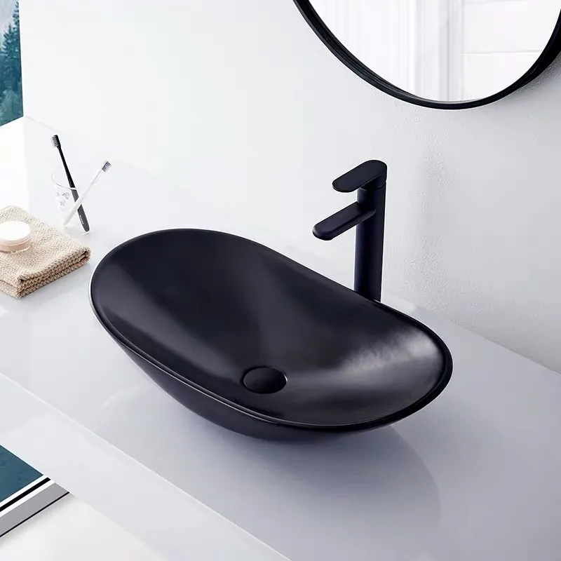 A478BLK Matt Black Ceramic Basin