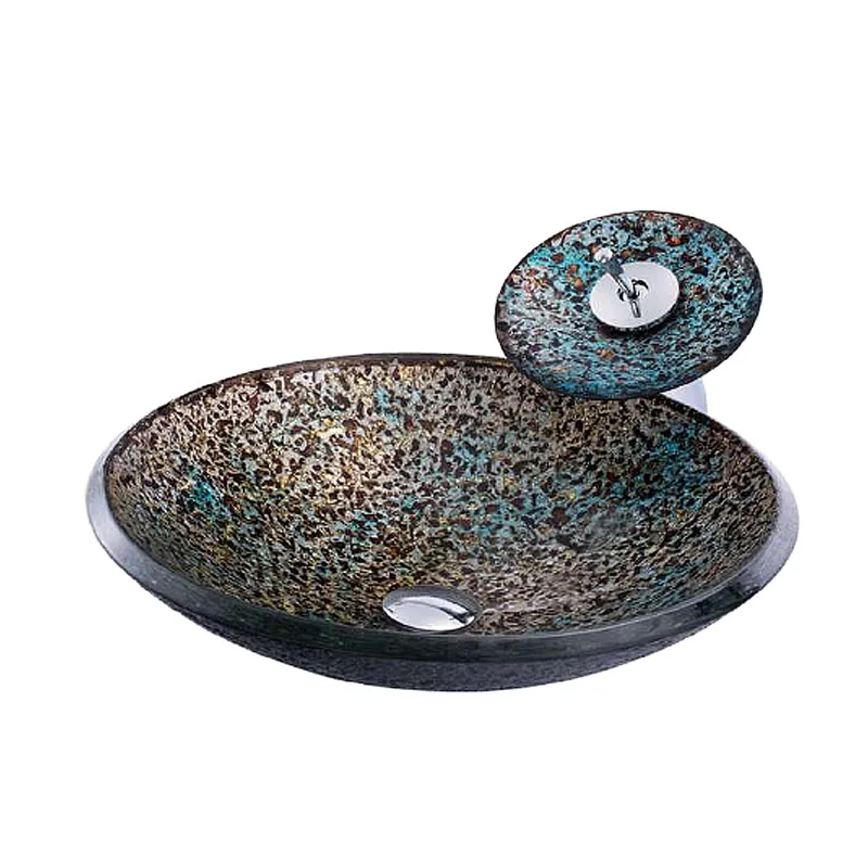 AB-BW140168 Glass Basin Rainbow Colour