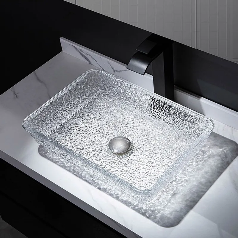 AB-BW21-082 Crystal Glass Basin Clear