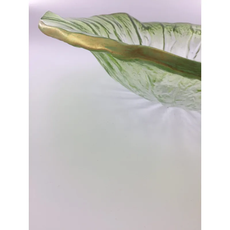 AB-BWY1625 Floral Green Glass Basin