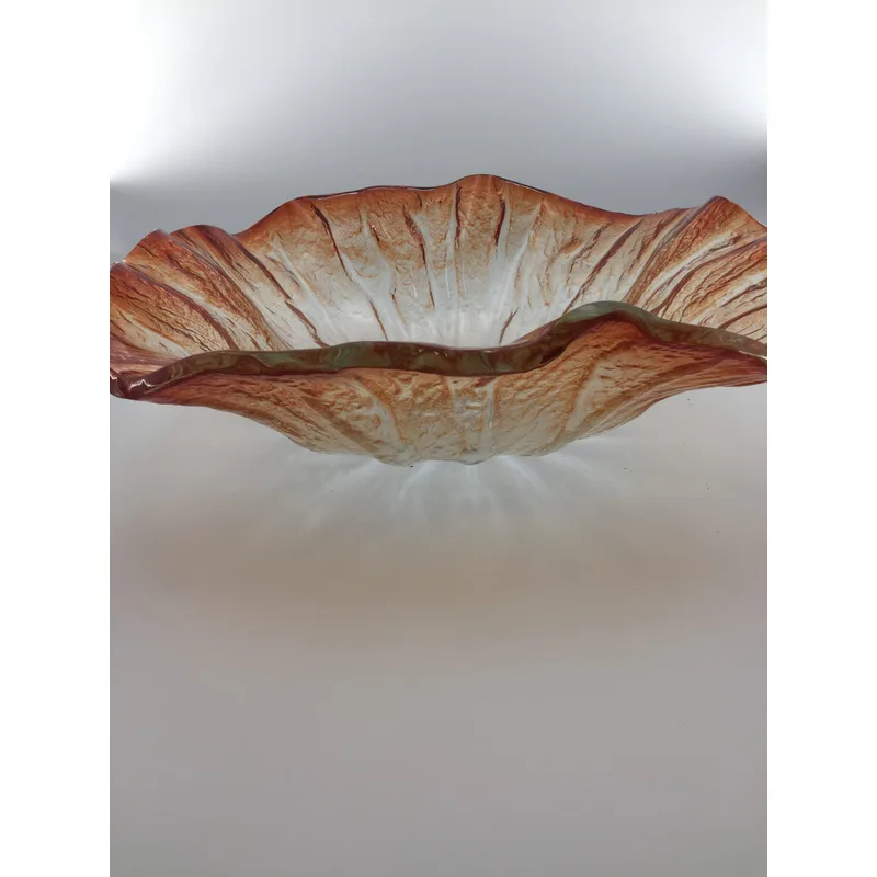 AB-BWY1626 Floral Red Glass Basin