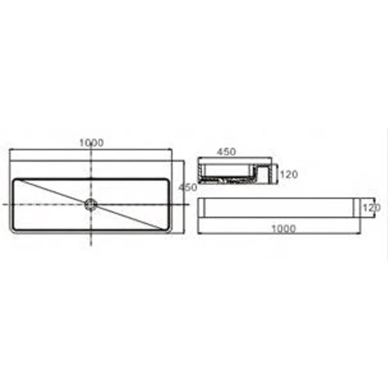 AK1000 Wall-Hung Basin