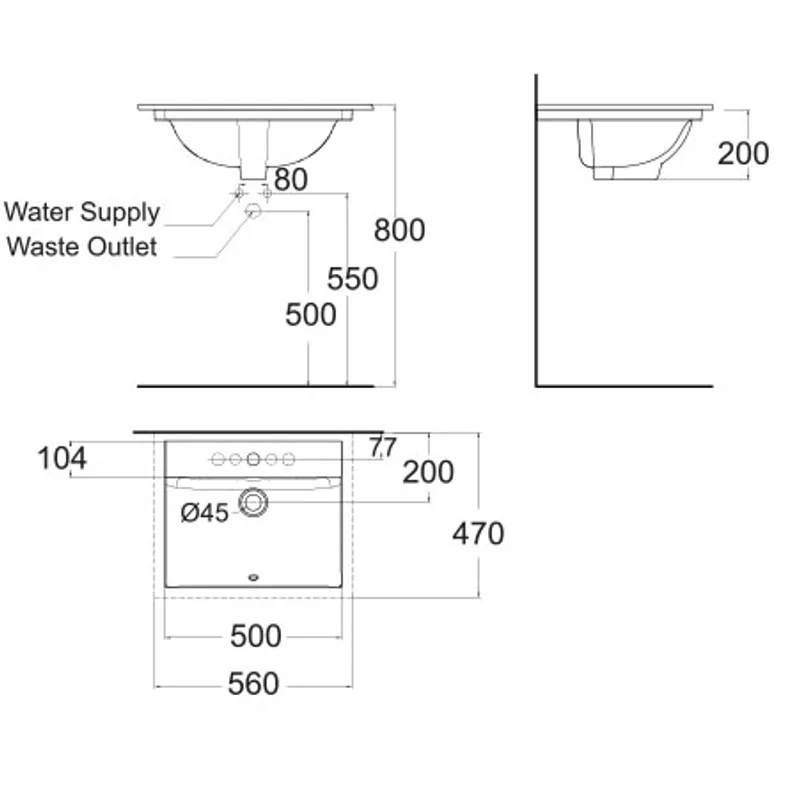 American Standard 0451 Undermount Basin