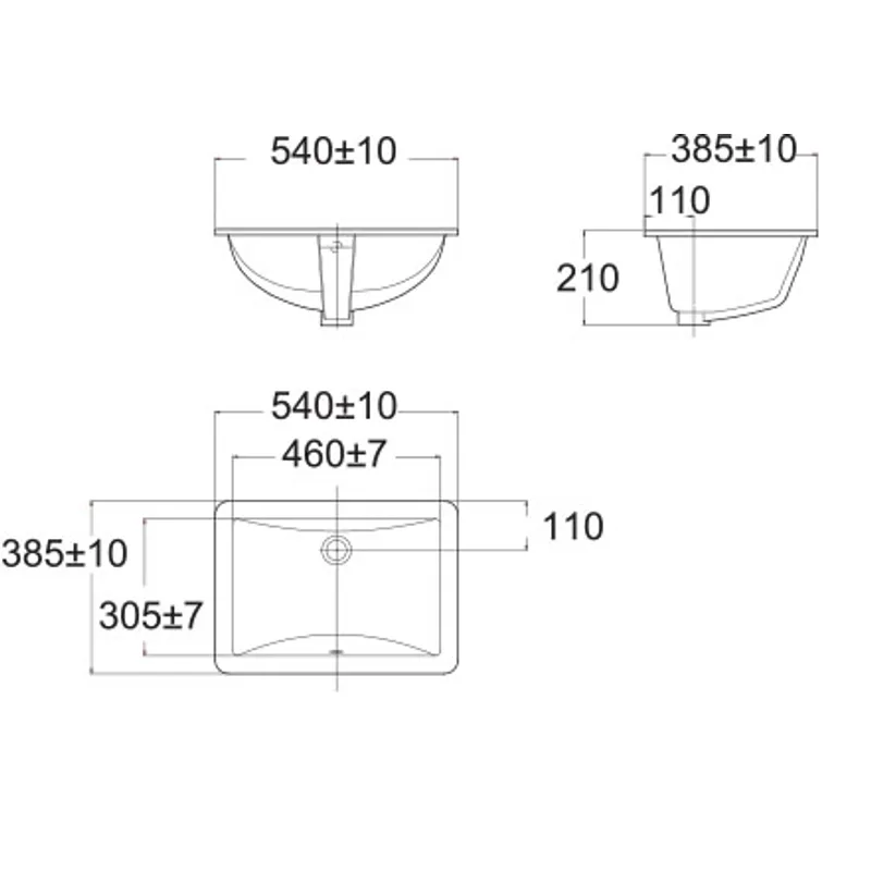American Standard 0474 Undermount Basin