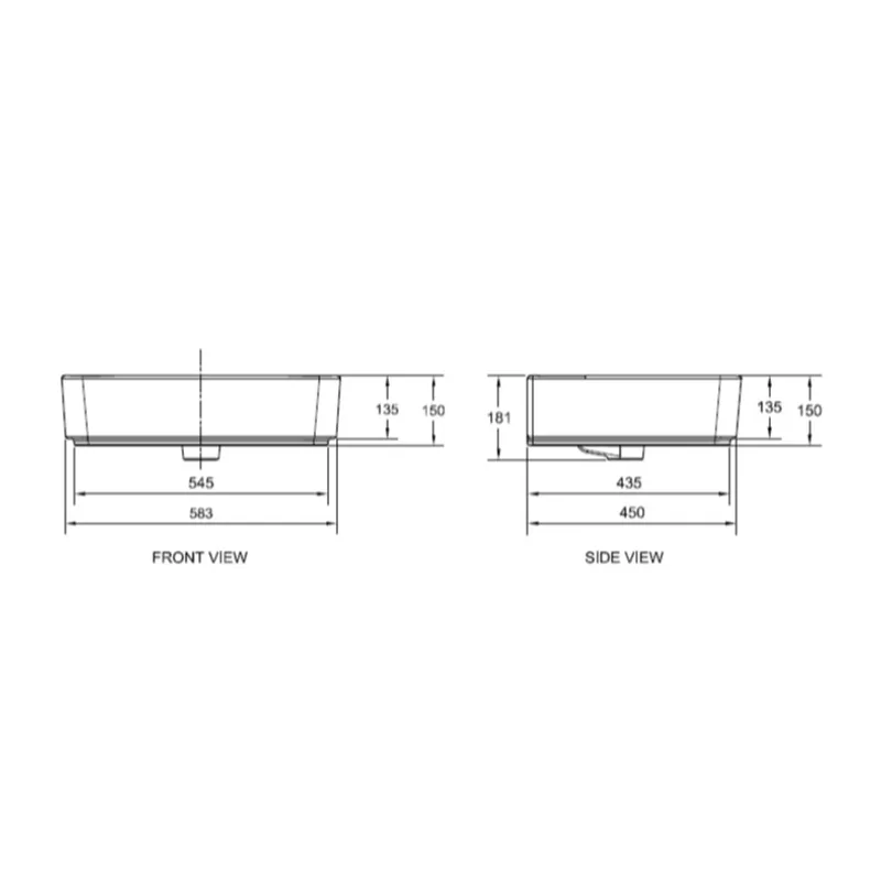 American Standard 0507W Wall Mounted Basin