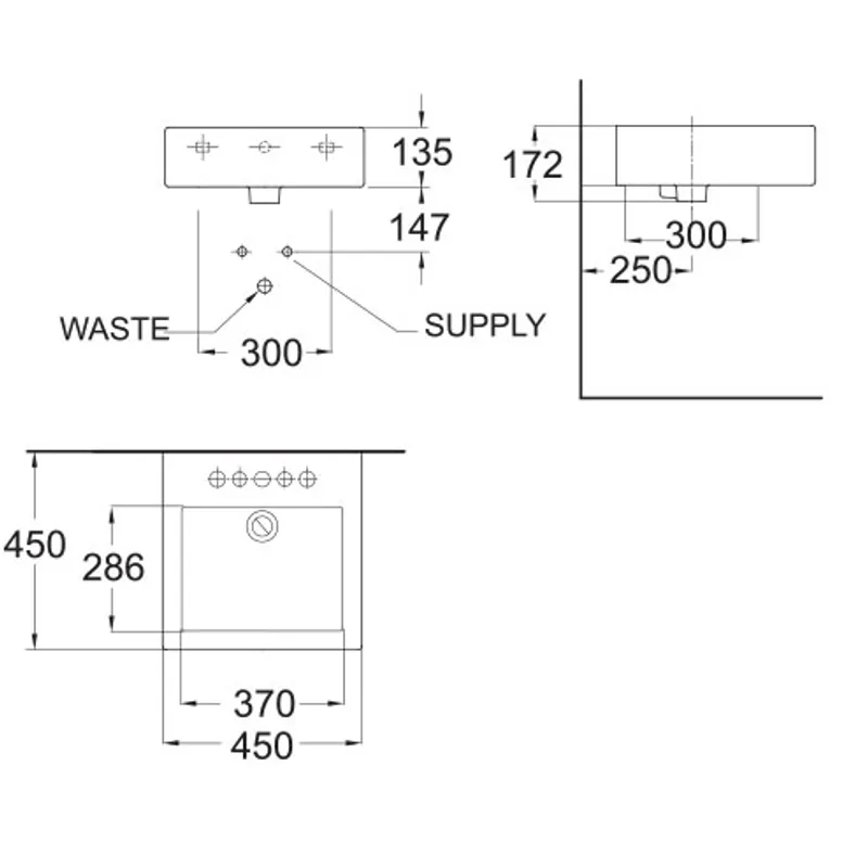 American Standard 0544 Countertop Basin