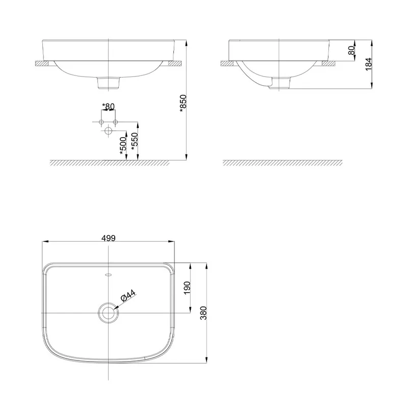 American Standard 1016312080 Loven Vessel Basin