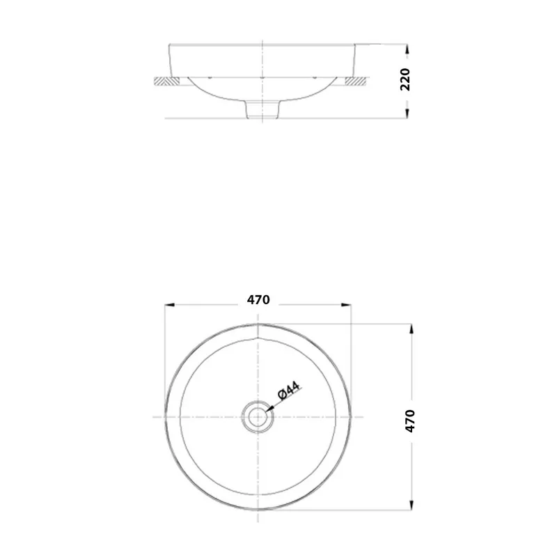 American Standard 1016352080 Concept Round Vessel